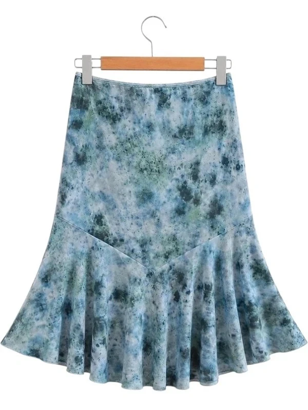 Falda midi con volantes Stradivarius – photo 2